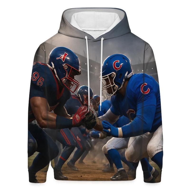 Gridiron Clash At Wrigley Twilight printed hoodies