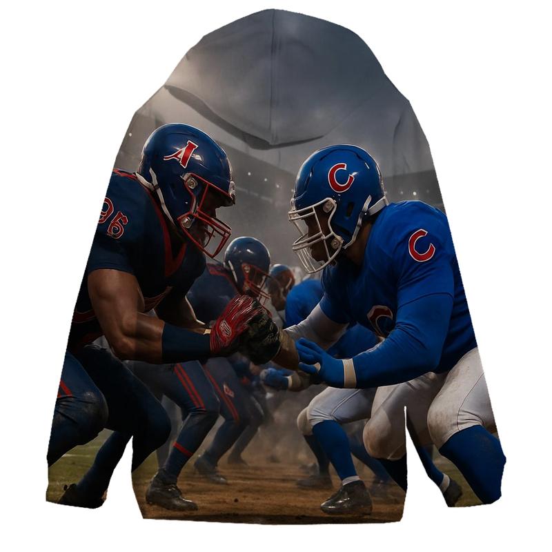 Gridiron Clash At Wrigley Twilight printed hoodies