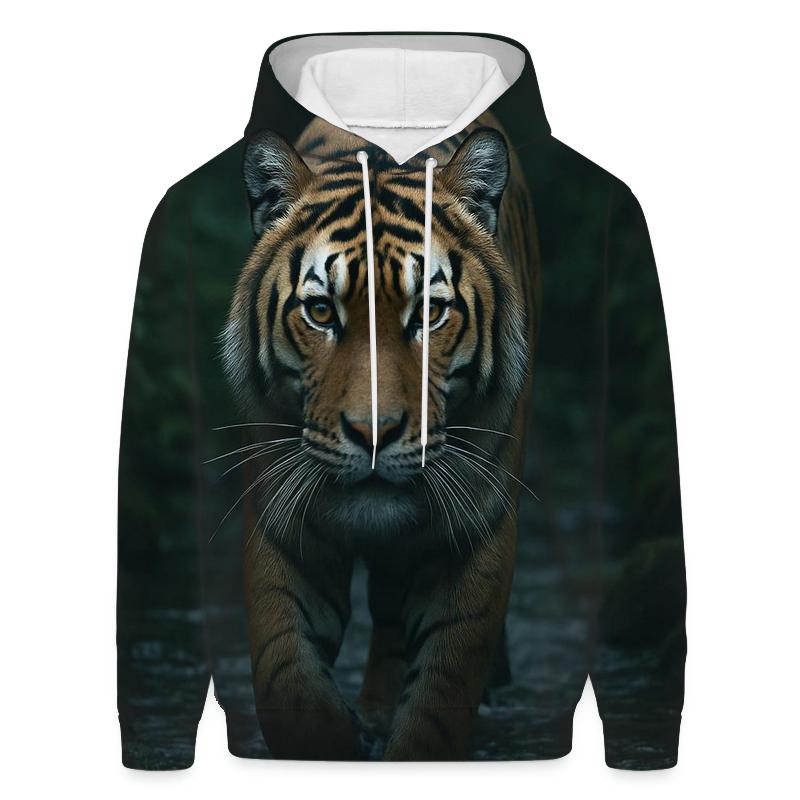 Tiger At The Forest Stream hoodie trends