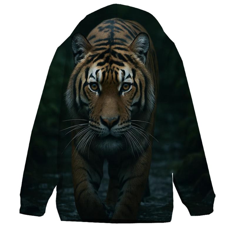 Tiger At The Forest Stream hoodie trends