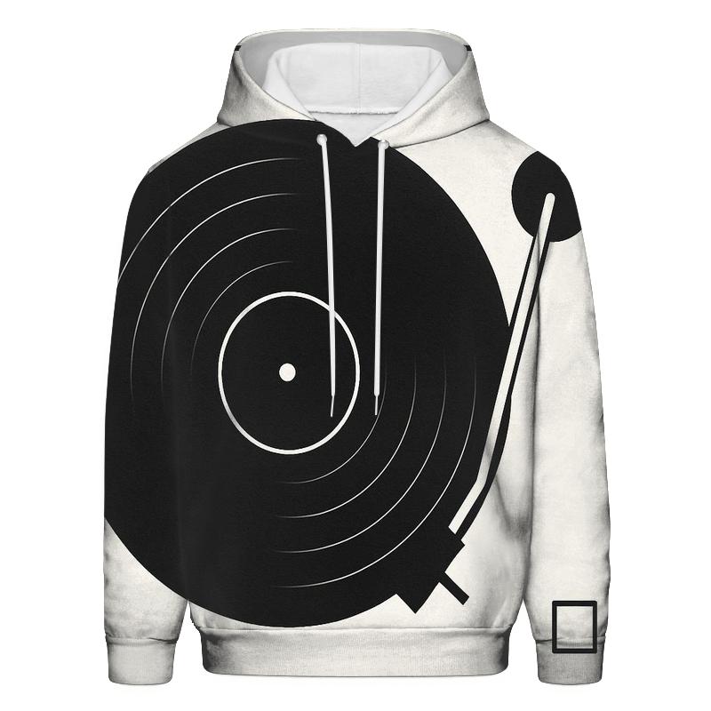 Monochrome Turntable Geometry lightweight hoodies