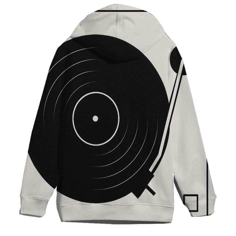 Monochrome Turntable Geometry lightweight hoodies