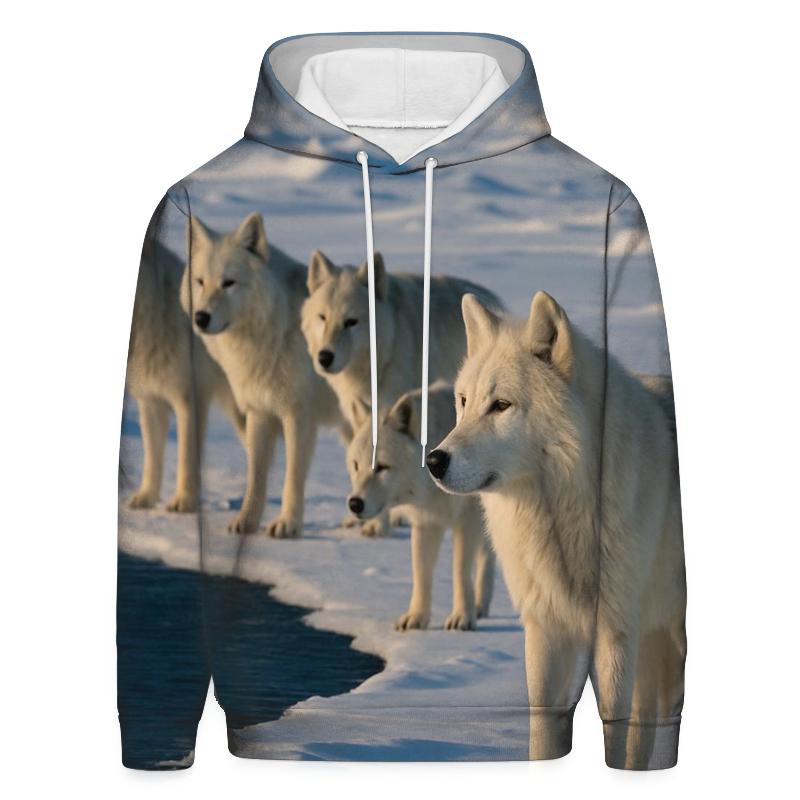 Arctic Pack On Sea Ice Lead graphic hoodies
