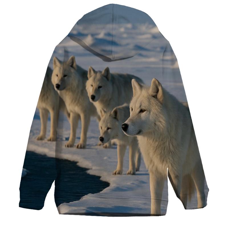 Arctic Pack On Sea Ice Lead graphic hoodies