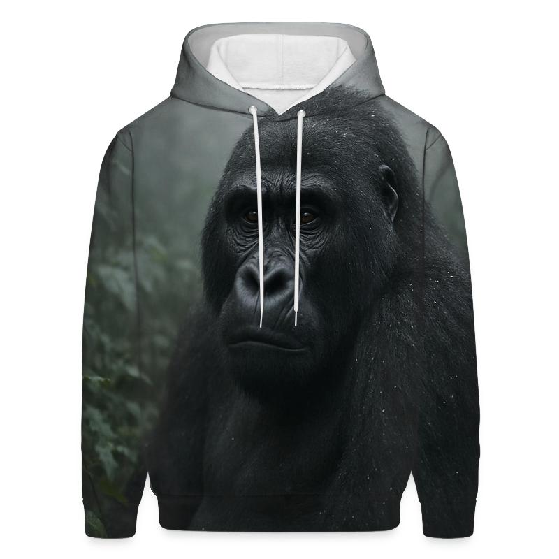 Mountain Gorilla In Misty Canopy zip-up hoodies