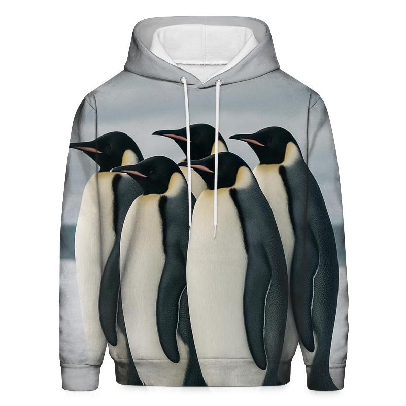 Emperor Penguins On The Ice Shelf printed hoodies