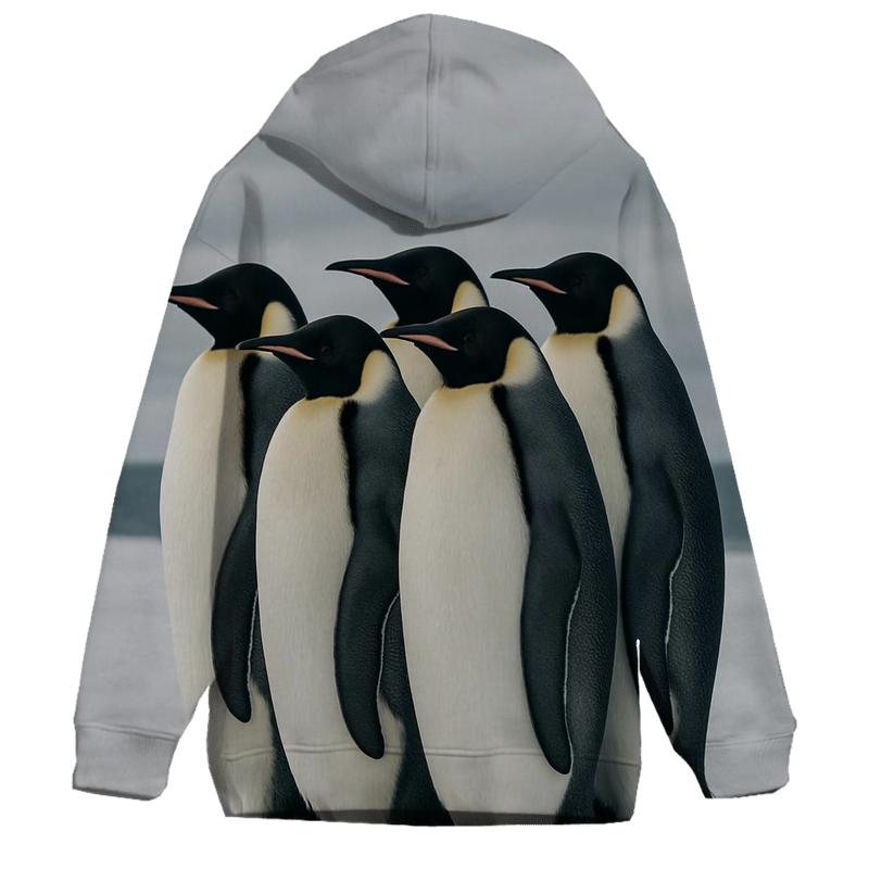 Emperor Penguins On The Ice Shelf printed hoodies