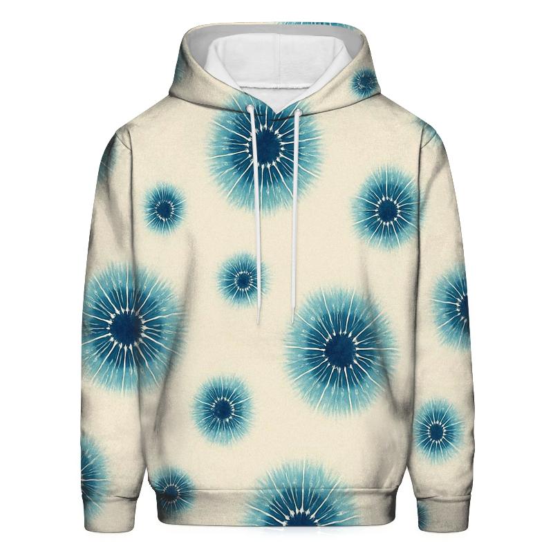 Aqua Navy Kumo Web Cluster graphic hoodies