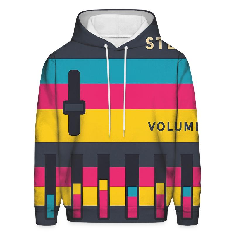 Chromatic Stereo Waves zip-up hoodies