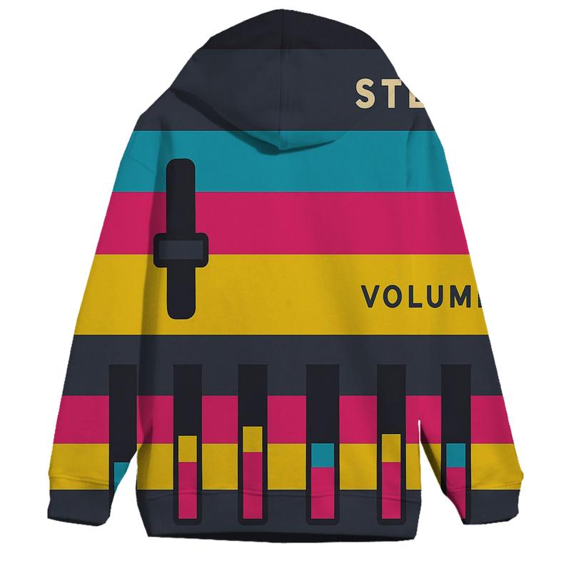 Chromatic Stereo Waves zip-up hoodies