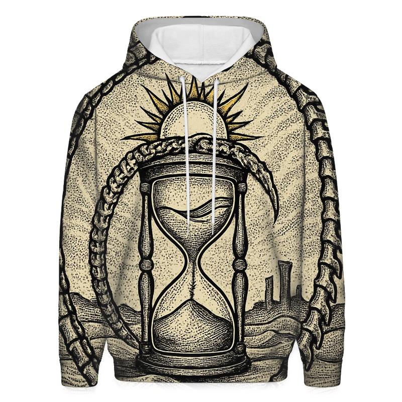 Sandglass Desert Ouroboros printed hoodies