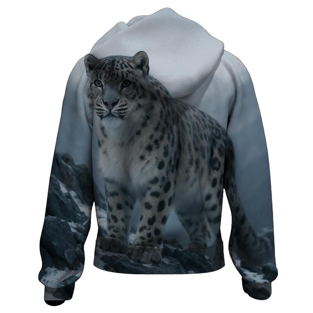 Snow Leopard On The Ridge hoodie styles