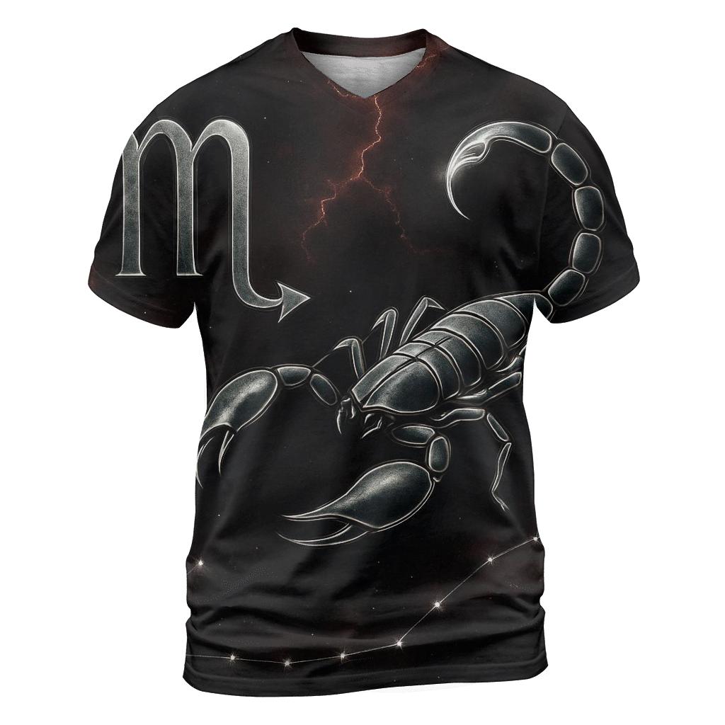 Scorpio Nebula Scorpion Sigil artistic all-over print tops