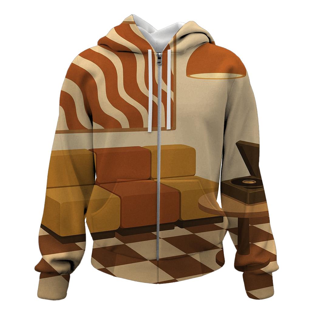 Groovy Checkerboard Lounge hoodie styles