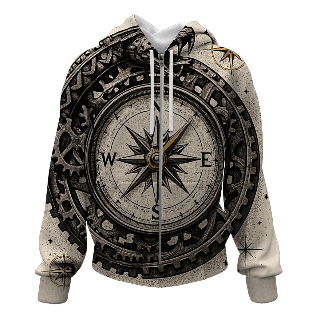 Clockwork Ouroboros Compass hoodie trends