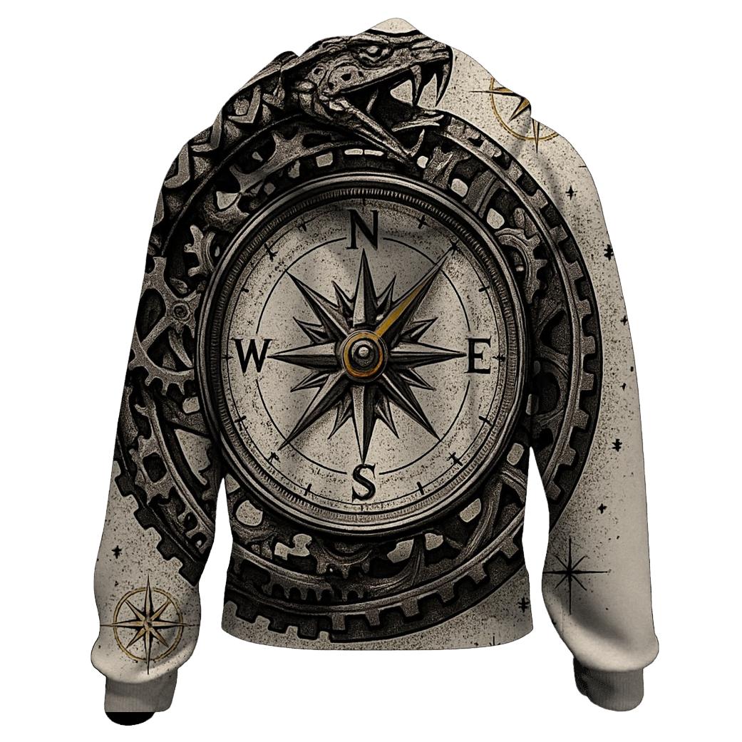Clockwork Ouroboros Compass hoodie trends