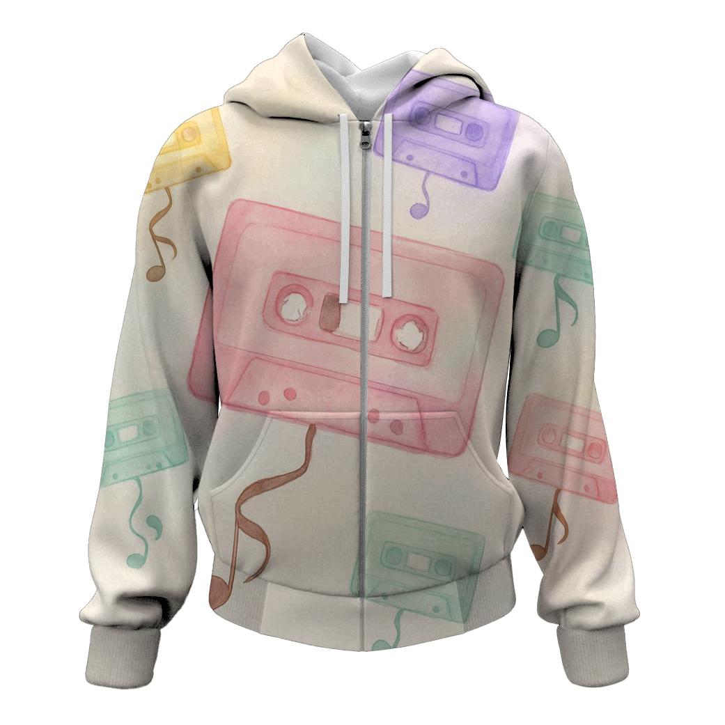 Pastel Cassette Daydream hoodie styles
