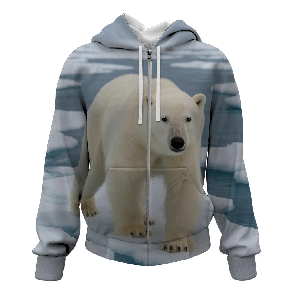 Polar Bear On Drift Ice hoodie trends