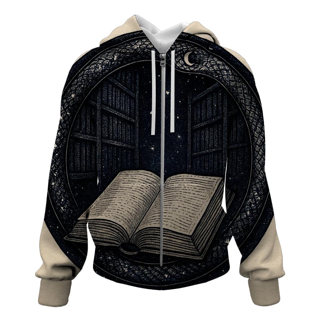 Celestial Library Ouroboros lightweight hoodies