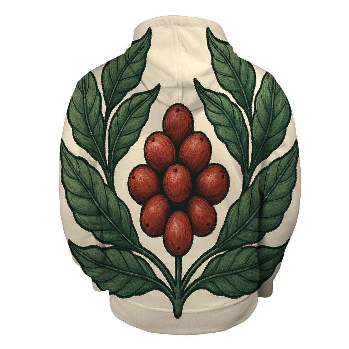 Leaf And Cherry Crest lightweight hoodies