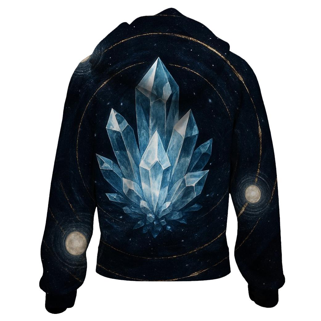 Midnight Crystal Orbit pullover hoodies