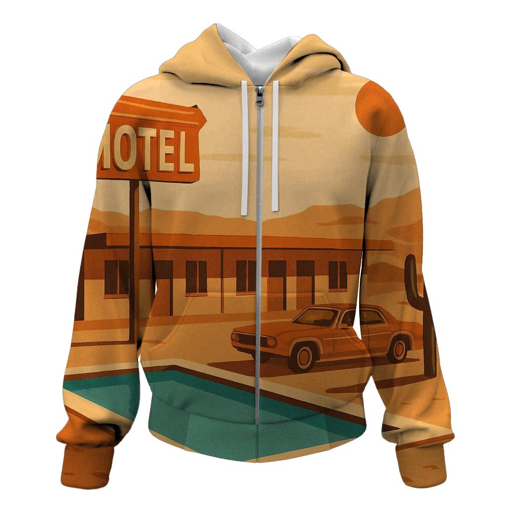 Desert Mirage Road Motel custom hoodies