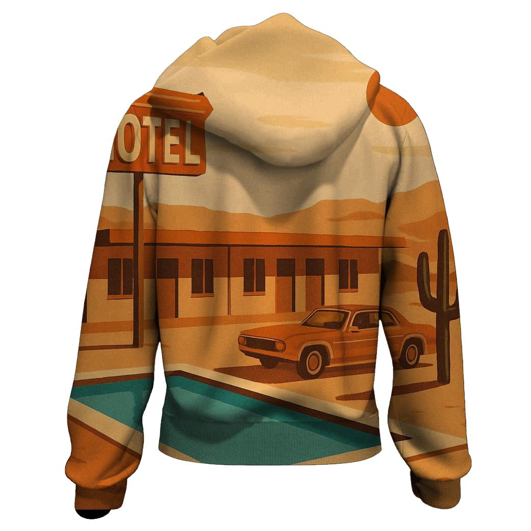 Desert Mirage Road Motel custom hoodies