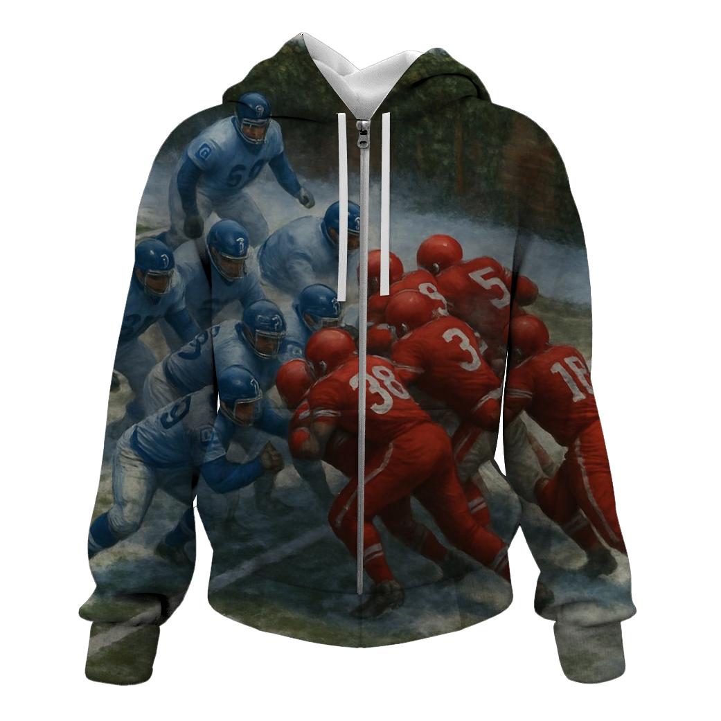 Frozen Yard Goal Line Stand At The Ivy Wall designer hoodies