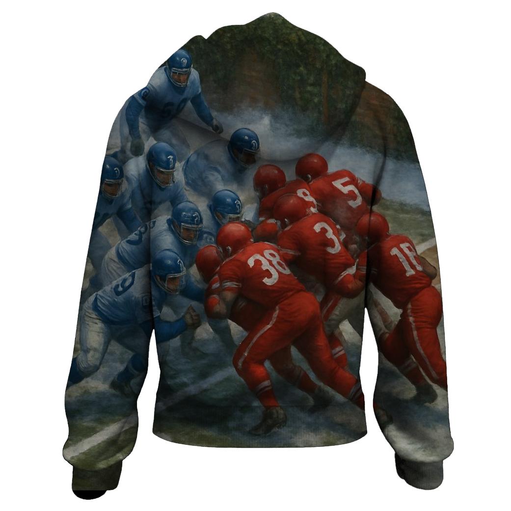 Frozen Yard Goal Line Stand At The Ivy Wall designer hoodies