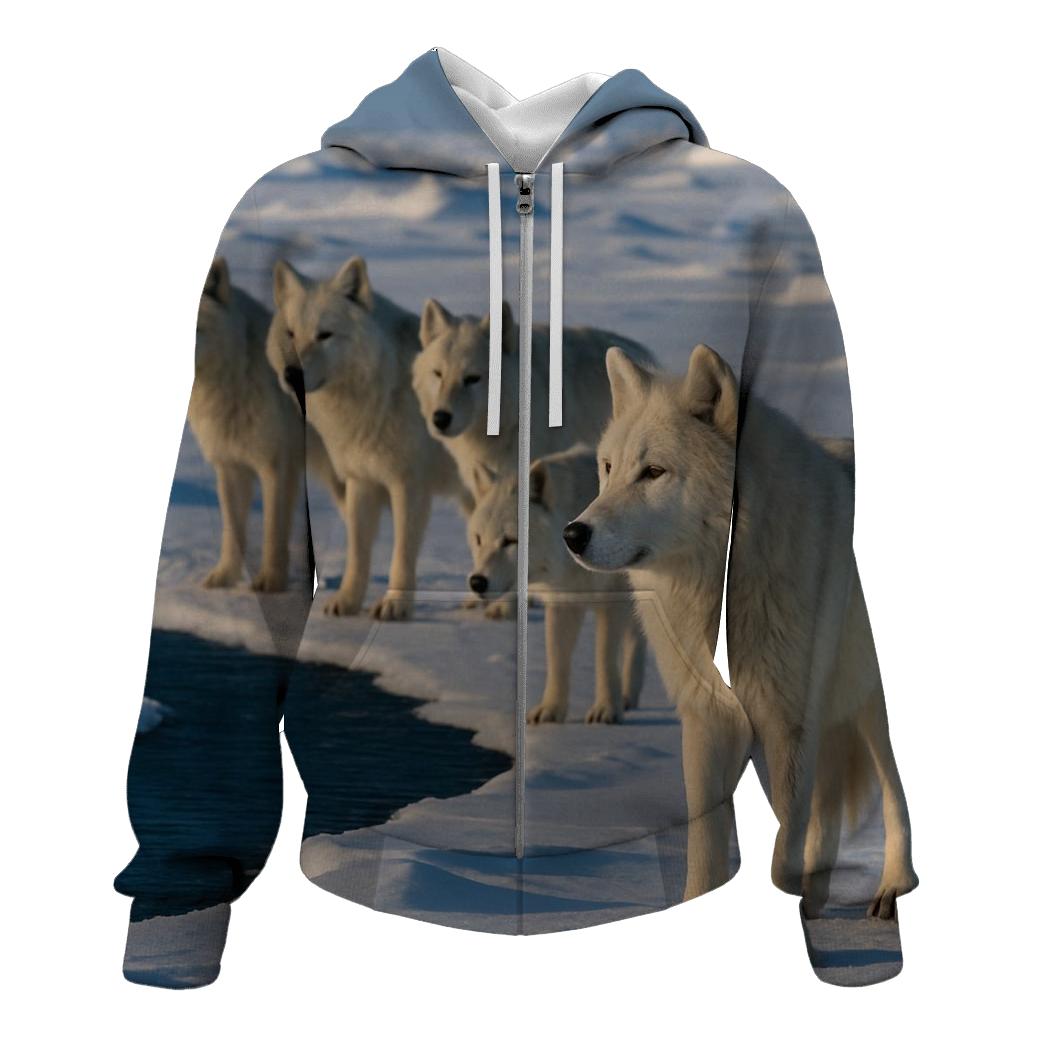 Arctic Pack On Sea Ice Lead custom hoodies