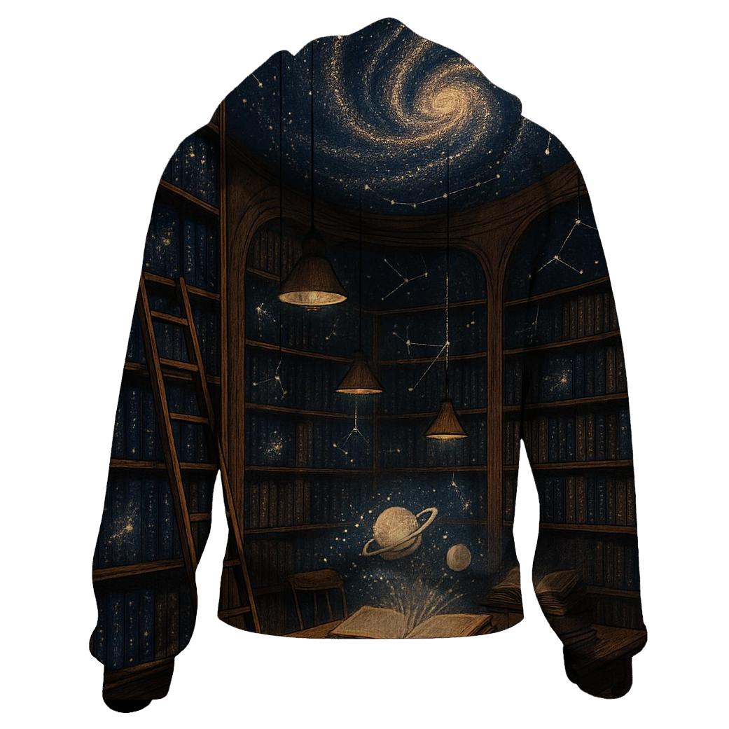 Stargazer Library Dreams embroidered hoodies