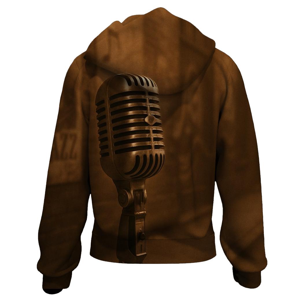 Sepia Street Microphone Session hoodie designs