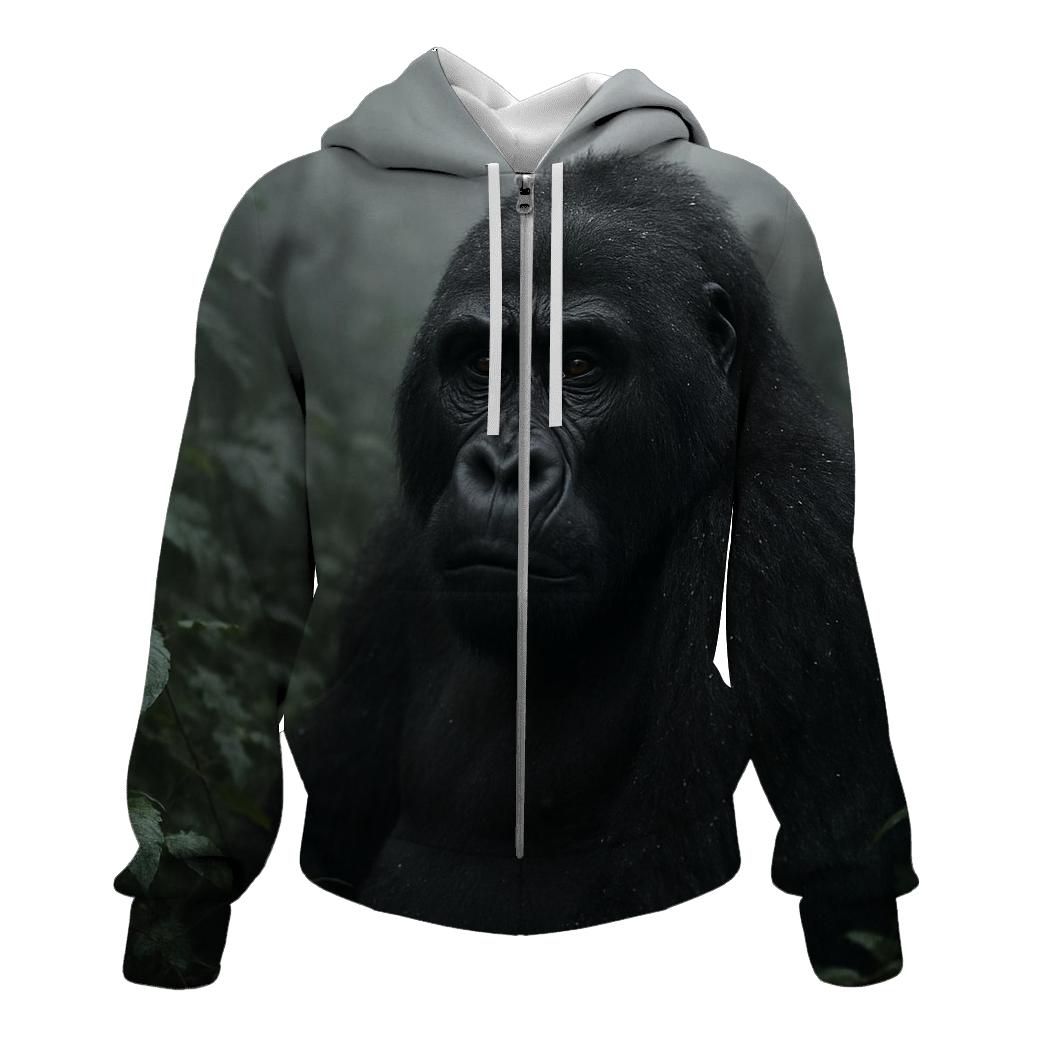 Mountain Gorilla In Misty Canopy hoodie trends