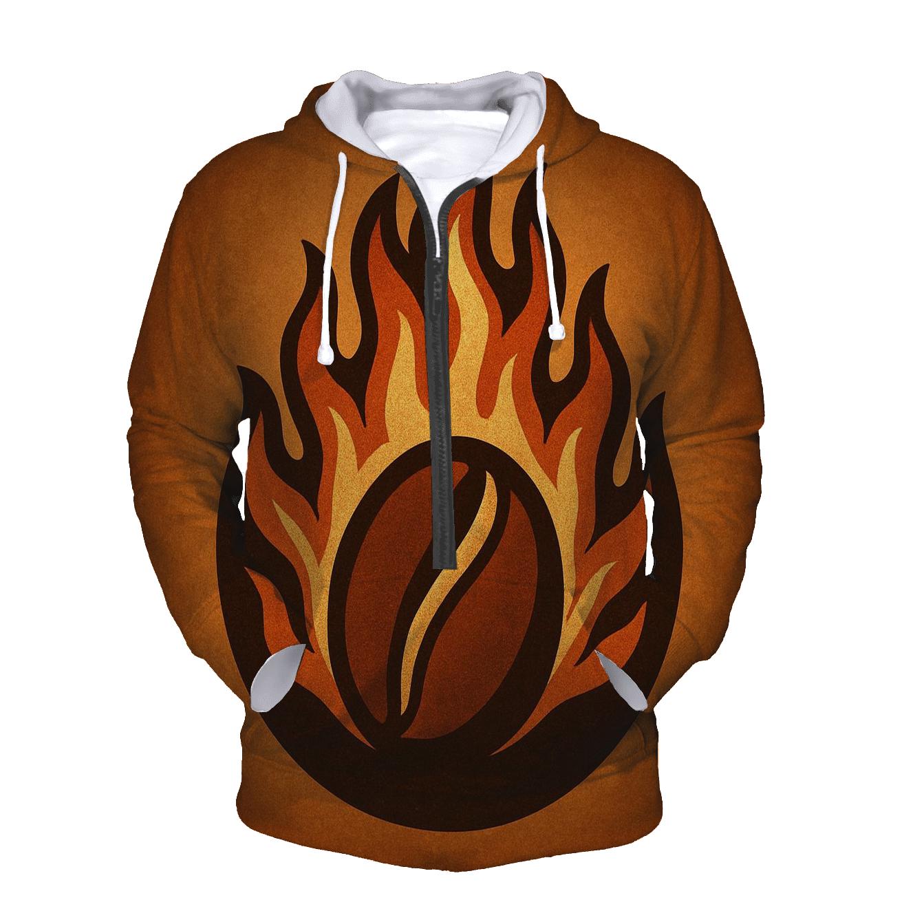 Roast Flame Crest custom hoodies