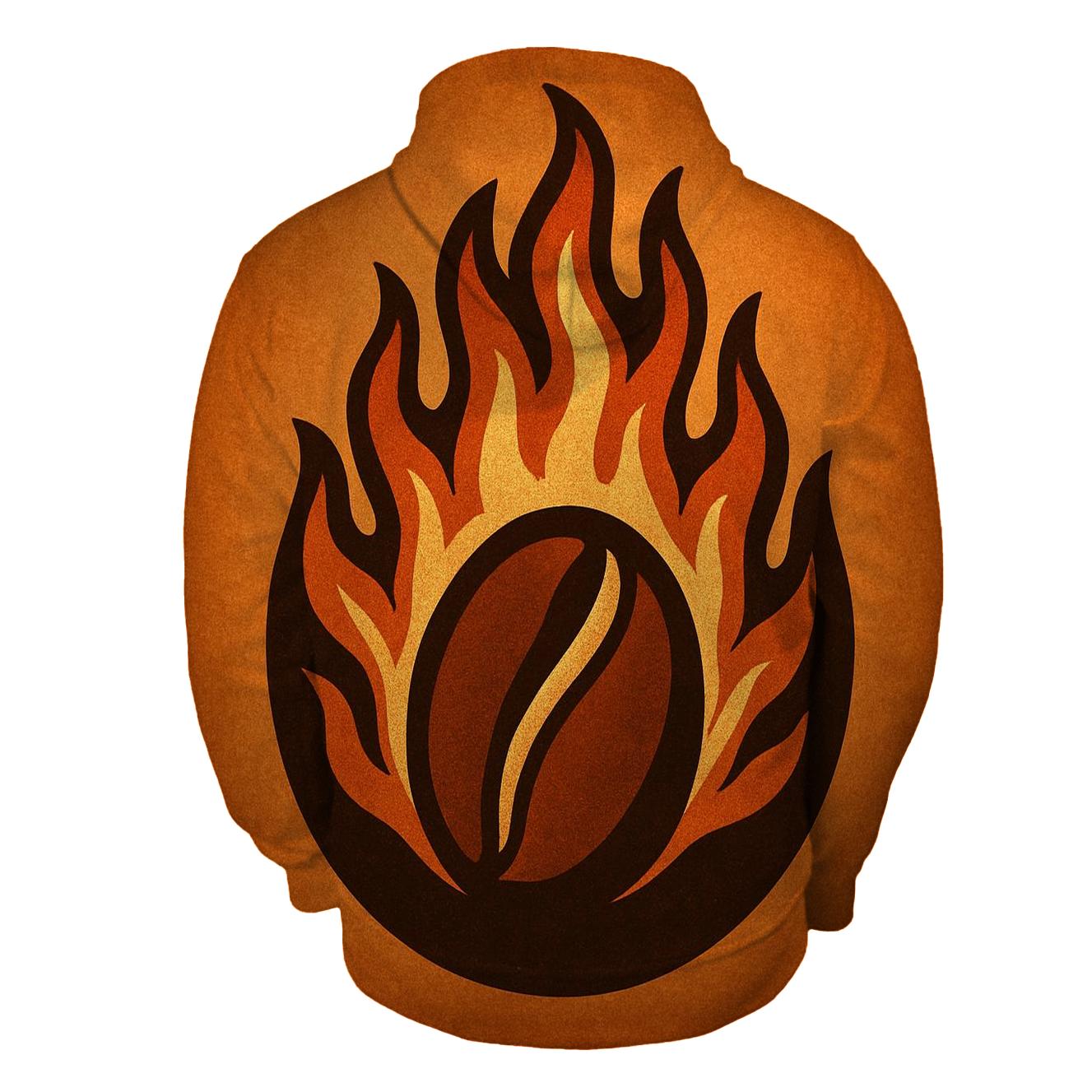 Roast Flame Crest custom hoodies