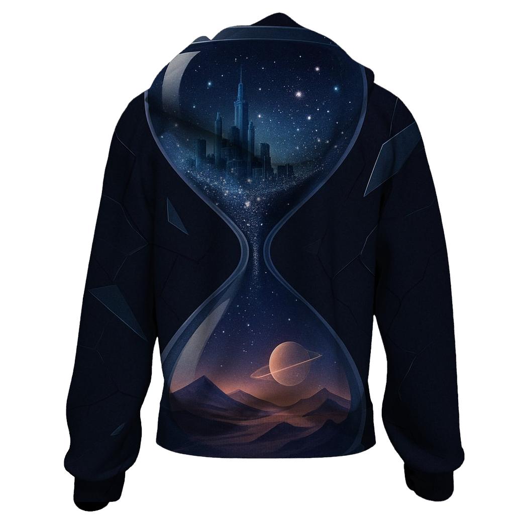 Quantum Hourglass Horizons hoodie styles