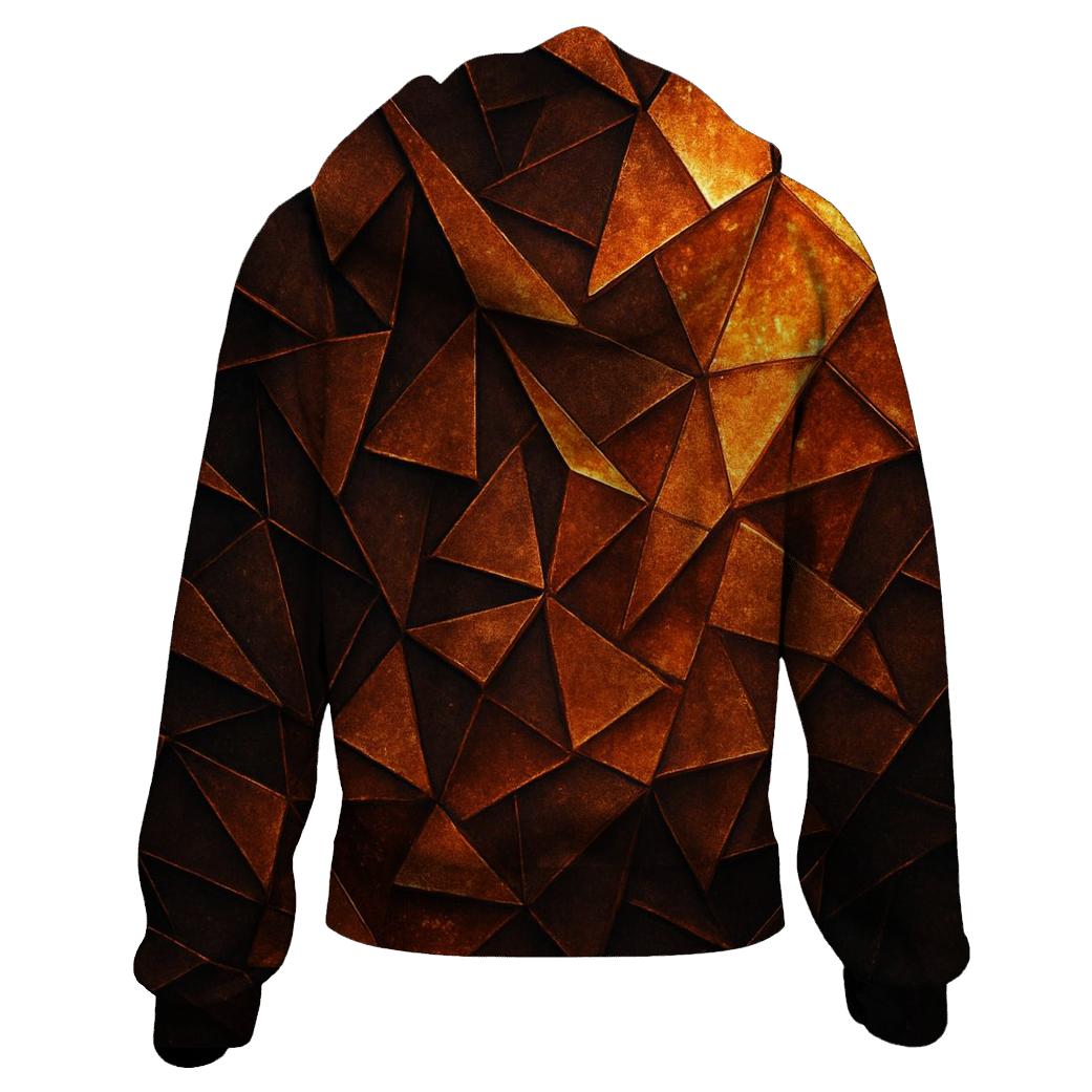 Bronze Ember Facets heavyweight hoodies