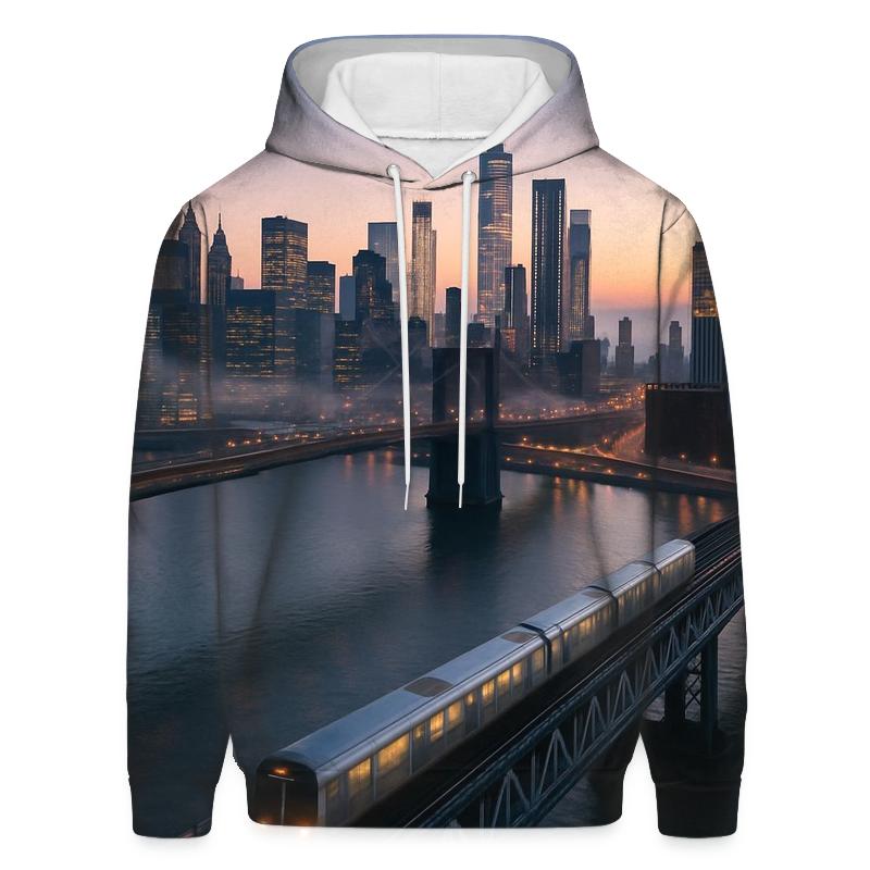 Dawn Commute Over The East River designer hoodies