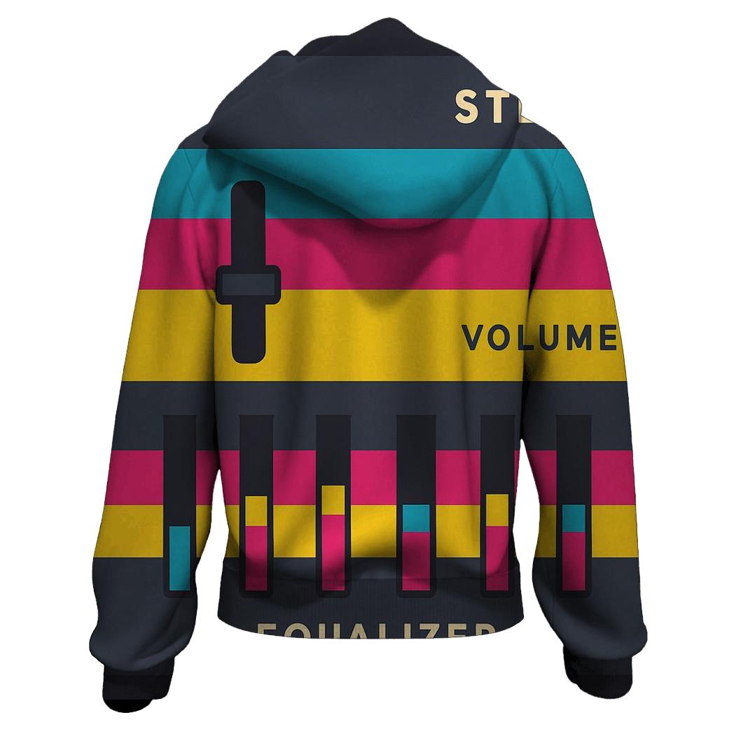 Chromatic Stereo Waves custom hoodies