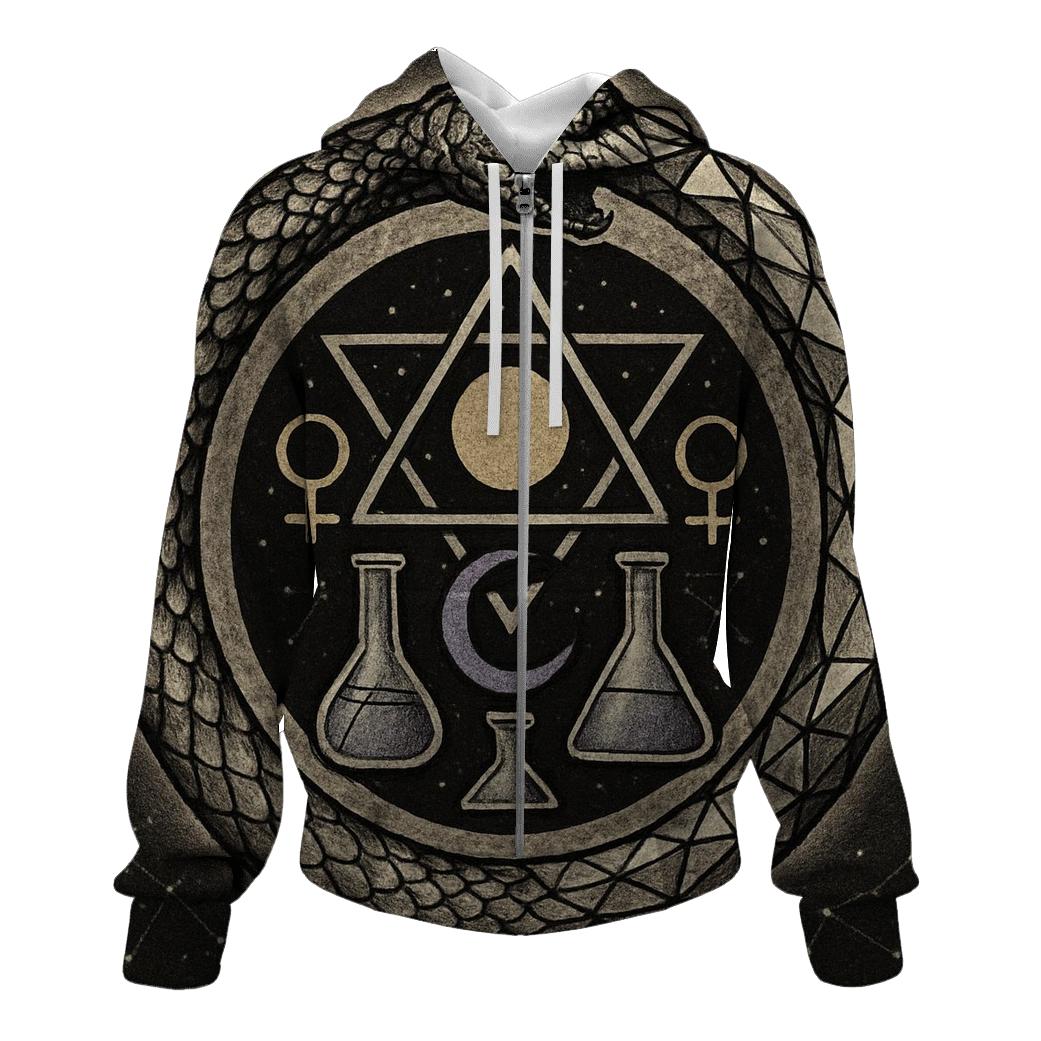 Astral Alchemy Ouroboros hoodie styles