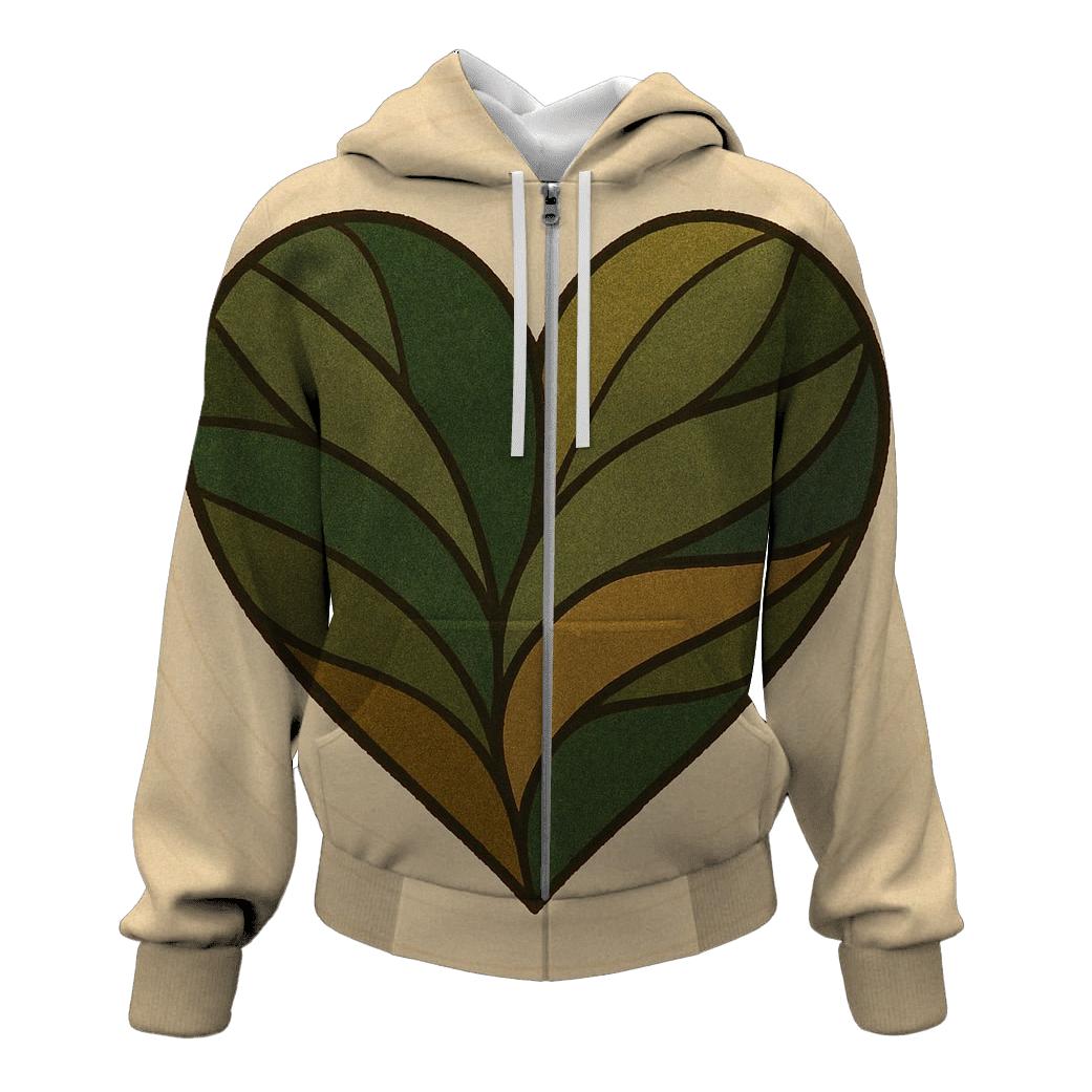 Earth Heart Resonance printed hoodies