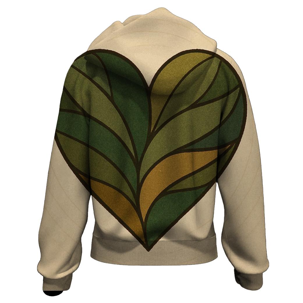 Earth Heart Resonance printed hoodies