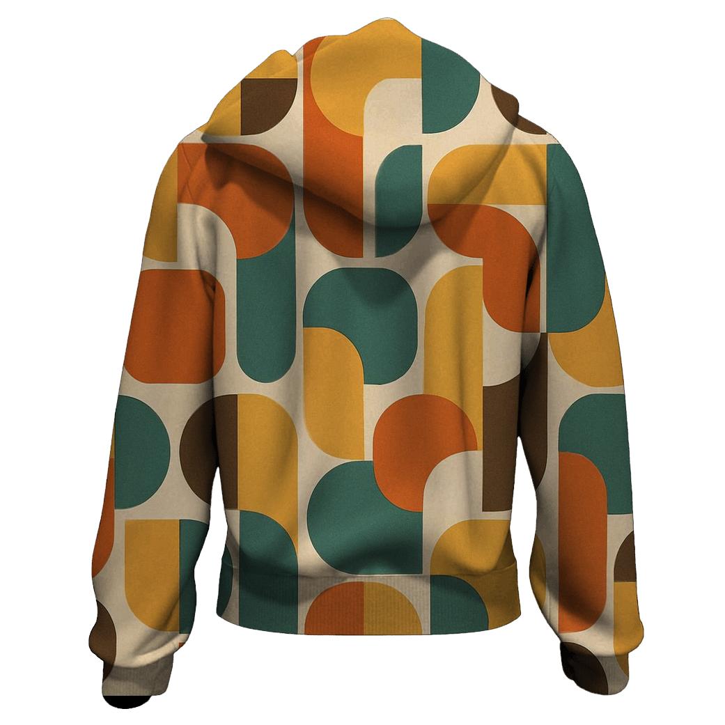 Modular Geo Retro Tiles hoodies fashion