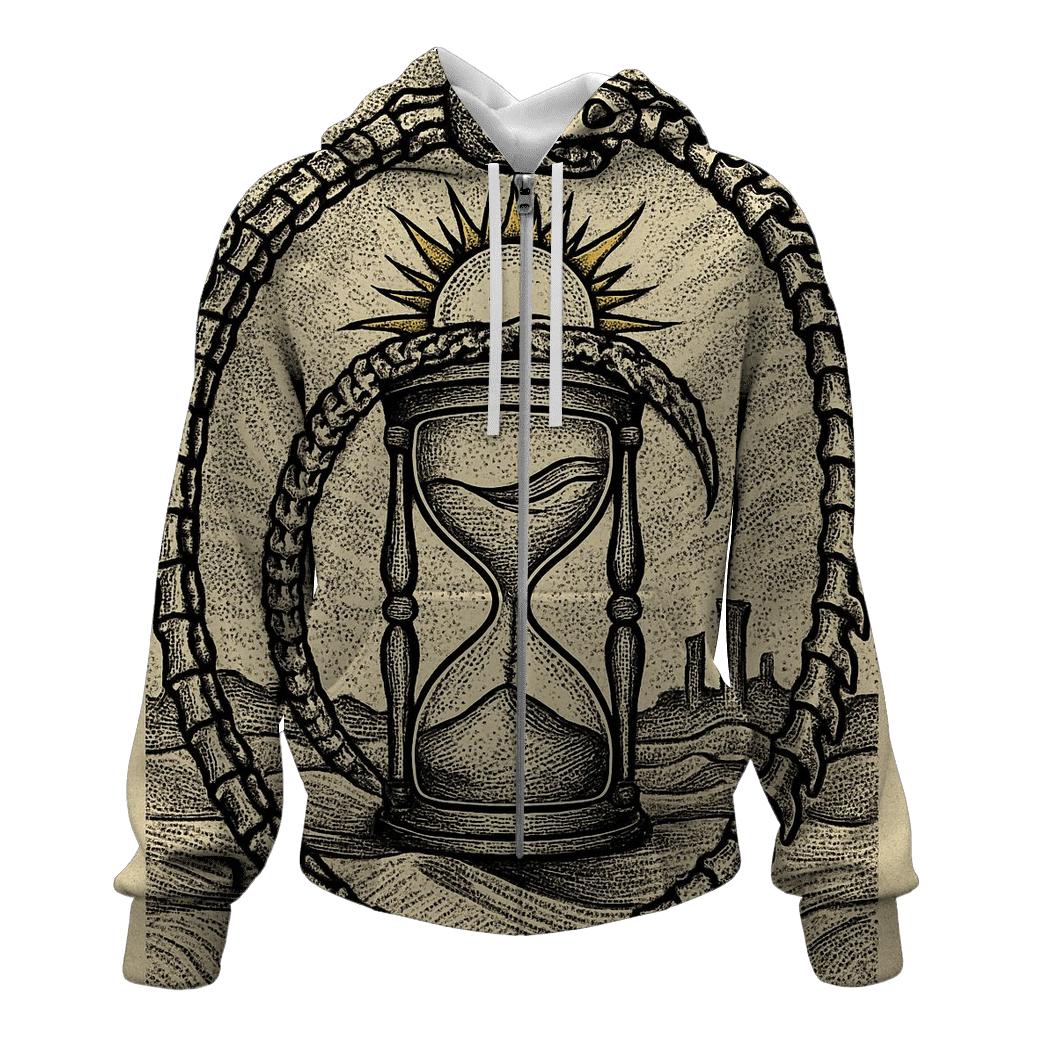 Sandglass Desert Ouroboros lightweight hoodies