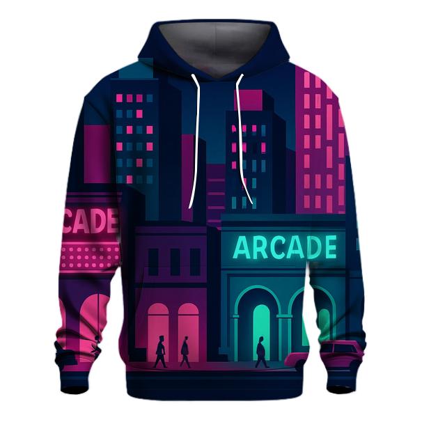 Arcade Neon City Layers hoodie trends