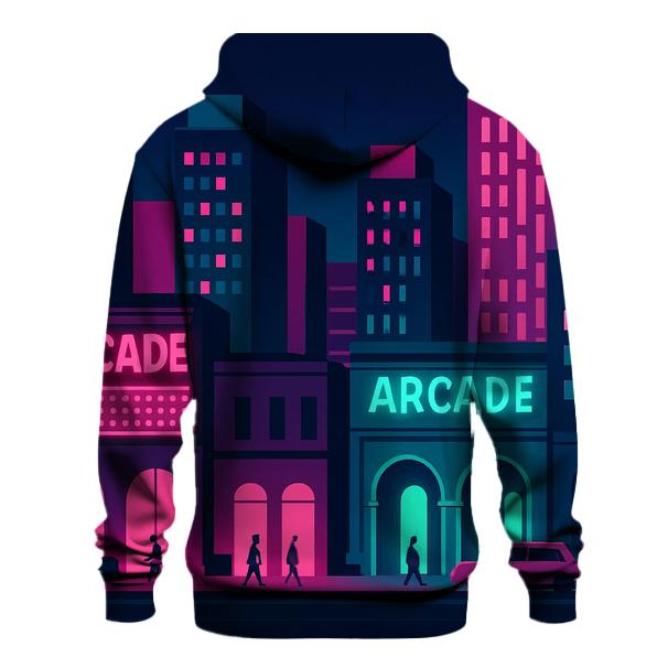 Arcade Neon City Layers hoodie trends