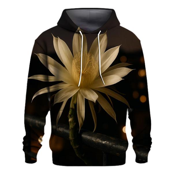 Night Blooming Cereus On Balcony Rail hoodie trends
