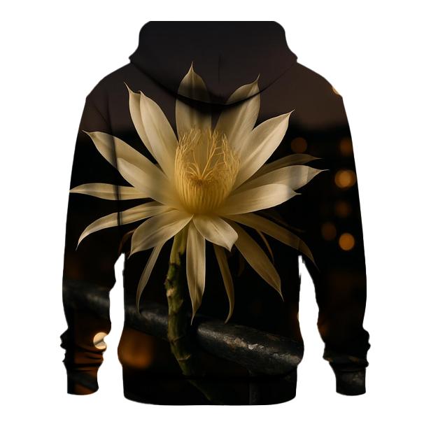 Night Blooming Cereus On Balcony Rail hoodie trends