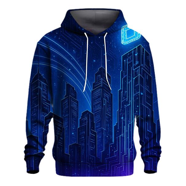 Celestial Circuit Skyline lightweight hoodies