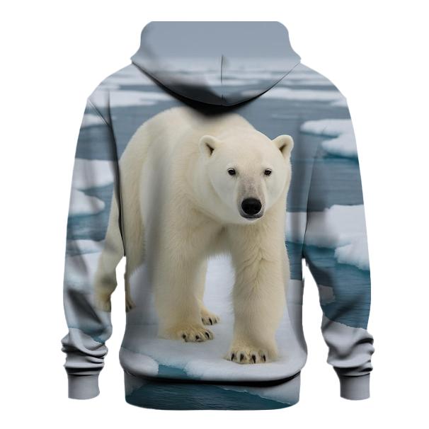 Polar Bear On Drift Ice zip-up hoodies